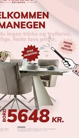 Daells Bolighus SPISEBORD tilbud