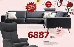 Daells Bolighus HJØRNESOFA tilbud