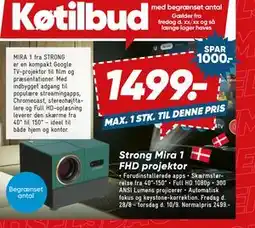Bilka Strong Mira 1 FHD projektor tilbud