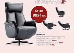 Daells Bolighus HVILESTOL tilbud