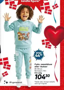 Bilka sweatbluse eller -bukser tilbud