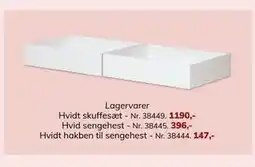 Daells Bolighus Hvidt skuffesæt tilbud