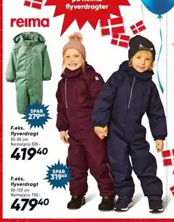 Bilka SPAR 40% på Reima flyverdragter tilbud