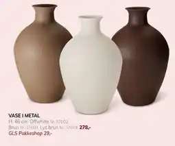 Daells Bolighus VASE I METAL tilbud