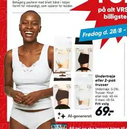 Bilka Undertrøje eller 2-pak trusser tilbud