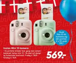 Bilka Instax Mini 12 kamera tilbud