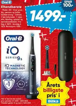 Bilka Oral-B Eltandbørste iO9 tilbud