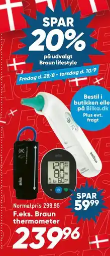 Bilka SPAR 20% på udvalgt Braun lifestyle tilbud