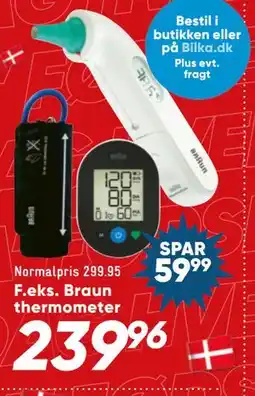 Bilka Braun thermometer tilbud