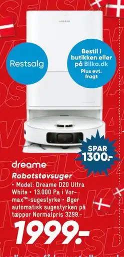 Bilka dreame Robotstøvsuger tilbud