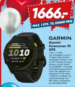 Bilka Garmin Forerunner 70 GPS tilbud