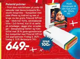 Bilka Polarid printer tilbud