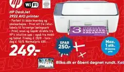 Bilka HP DeskJet 2922 AIO printer tilbud