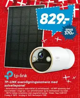 Bilka TP-LINK overvågningskamera med solcellepanel tilbud