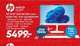 Bilka HP 23,8— Full HD AIO computer inkl. mus og keyboard tilbud