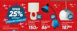 Bilka SPAR 25% på lamper tilbud