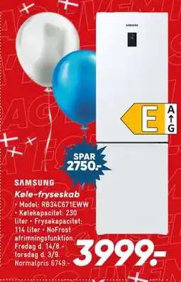 Bilka Køle-fryseskab tilbud