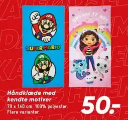 Bilka Håndklæde med kendte motiver tilbud
