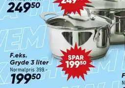 Bilka Gryde 3 liter tilbud