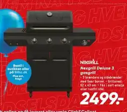Bilka Nexgrill Deluxe 3 gasgrill tilbud