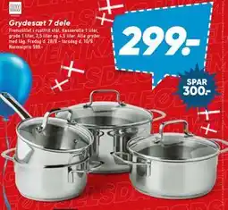 Bilka Grydesæt 7 dele tilbud