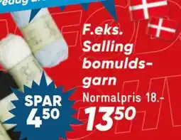 Bilka Salling bomuldsgarn tilbud