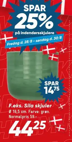 Bilka indendørsskjulere tilbud