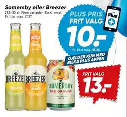 Bilka Somersby eller Breezer tilbud
