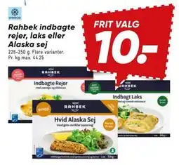 Bilka Rahbek indbagte rejer, laks eller Alaska sej tilbud