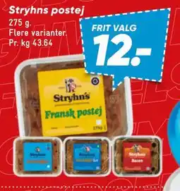Bilka Stryhns postej tilbud
