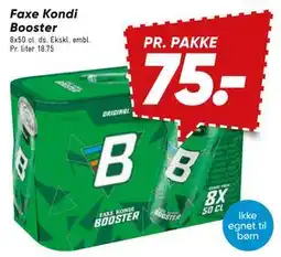 Bilka Faxe Kondi Booster tilbud