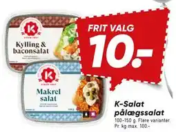 Bilka K-Salat pålægssalat tilbud