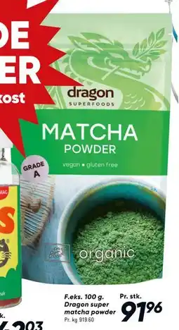 Bilka Dragon super matcha powder tilbud