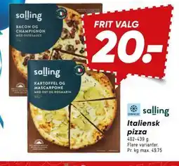 Bilka salling Italiensk pizza tilbud