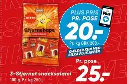 Bilka 3-Stjernet snacksalami tilbud