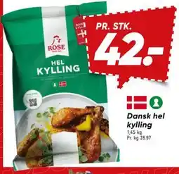 Bilka Dansk hel kylling tilbud