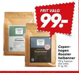 Bilka Copenhagen Roaster helbønner tilbud