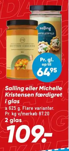 Bilka Salling eller Michelle Kristensen færdigret i glas tilbud