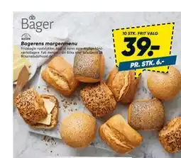 Bilka Bagerens morgenmenu tilbud