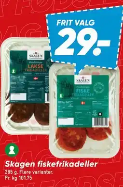 Bilka Skagen fiskefrikadeller tilbud