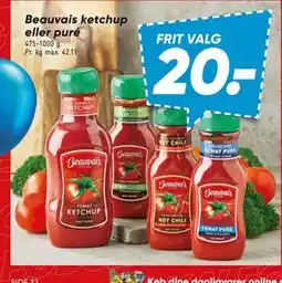 Bilka Beauvais ketchup eller puré tilbud