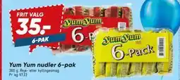 Bilka Yum Yum nudler 6-pak tilbud