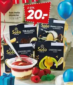 Bilka Solo Italia desserter tilbud