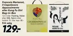 Bilka Francois Martenot, Il Capolavoro Appassimento eller Kung Fu Girl Bag-in-Box tilbud
