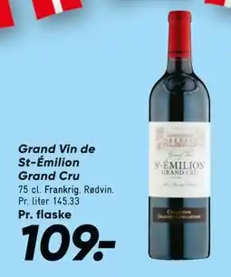 Bilka Grand Vin de St-Émilion Grand Cru tilbud