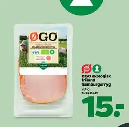Netto ØGO økologisk friland hamburgerryg tilbud