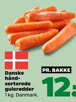 Netto Danske håndsorterede gulerødder tilbud