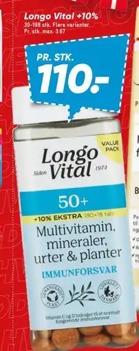 Bilka Longo Vital +10% tilbud