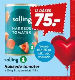 Bilka salling Hakkede tomater tilbud