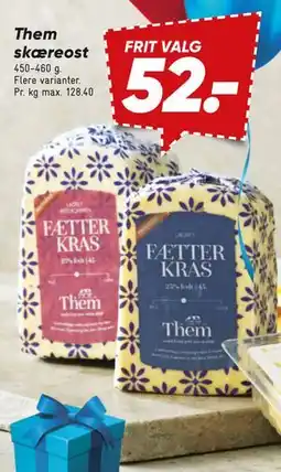 Bilka Them skæreost tilbud